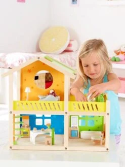 Petite Maison Joyeuse En Bois HAPE Multicolore - Hape -Périphériques Pour Enfants petite maison joyeuse en bois hape 2