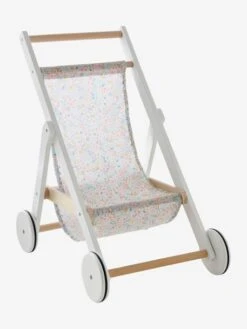Poussette Poupon En Bois FSC® Blanc - Vertbaudet -Périphériques Pour Enfants poussette poupon en bois fsc 5