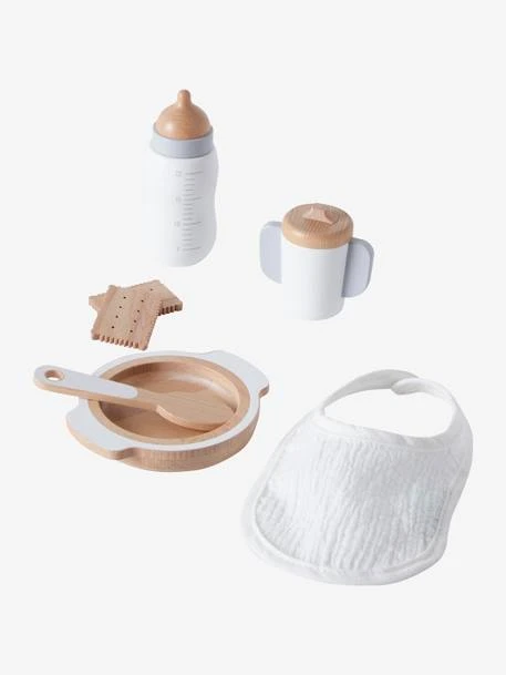 Set Accessoires Repas Poupon En Bois FSC® Blanc - Vertbaudet 3 Set Accessoires Repas Poupon En Bois FSC® Blanc - Vertbaudet