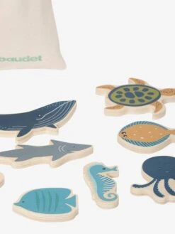 Set D'animaux Marins En Bois FSC® Bleu - Vertbaudet -Périphériques Pour Enfants set danimaux marins en bois fsc 2