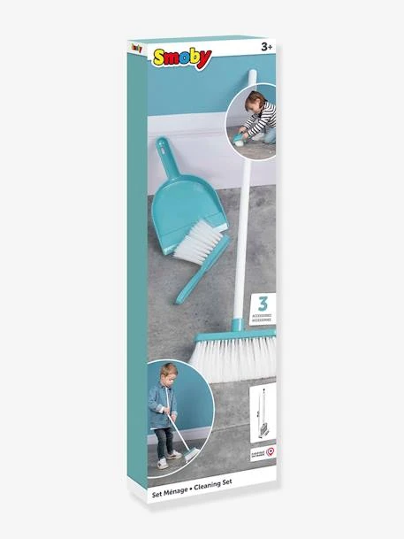 Set De Ménage - SMOBY Bleu - Smoby 3 Set De Ménage - SMOBY Bleu - Smoby