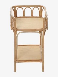 Table à Langer Poupon En Rotin Beige - Vertbaudet -Périphériques Pour Enfants table a langer poupon en rotin 3