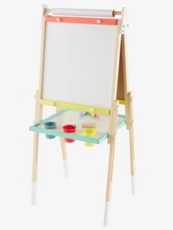 Tableau Pliable Et Réglable En Hauteur 3 En 1 En Bois FSC® Multicolore - Vertbaudet -Périphériques Pour Enfants tableau pliable et reglable en hauteur 3 en 1 en bois fsc 4