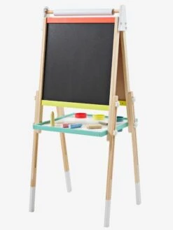 Tableau Pliable Et Réglable En Hauteur 3 En 1 En Bois FSC® Multicolore - Vertbaudet -Périphériques Pour Enfants tableau pliable et reglable en hauteur 3 en 1 en bois fsc 5
