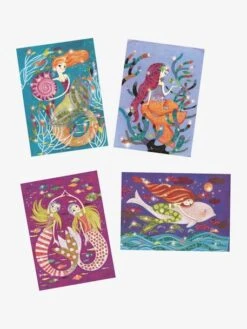 Tableaux à Pailleter - La Lumière Des Sirènes DJECO Multicolore - Djeco -Périphériques Pour Enfants tableaux a pailleter la lumiere des sirenes djeco 3