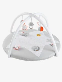 Tapis D'éveil Pluie D'étoiles Blanc Imprimé - Vertbaudet -Périphériques Pour Enfants tapis deveil pluie detoiles 1