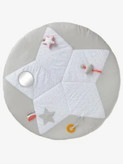 Tapis D'éveil Pluie D'étoiles Blanc Imprimé - Vertbaudet -Périphériques Pour Enfants tapis deveil pluie detoiles 3