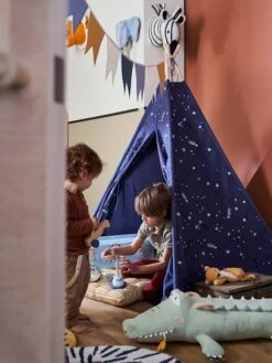 Tipi Avec Détails Phosphorescents Constellation Bleu - Vertbaudet -Périphériques Pour Enfants tipi avec details phosphorescents constellation 4