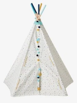 Tipi Réversible Sioux Blanc - Vertbaudet -Périphériques Pour Enfants tipi reversible sioux 1
