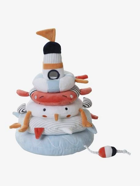 Tour à Empiler En Tissu LEON SUR LE PONTON Multicolore - Vertbaudet 3 Tour à Empiler En Tissu LEON SUR LE PONTON Multicolore - Vertbaudet