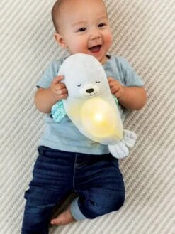 Veilleuse Bébé Otarie Douce Nuit 3 En 1 - INFANTINO Gris - Infantino -Périphériques Pour Enfants veilleuse bebe otarie douce nuit 3 en 1 infantino 2